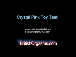 Crystal pink masturbation toy test